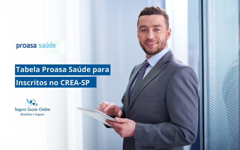 Tabela Proasa Saúde para Inscritos no CREA-SP